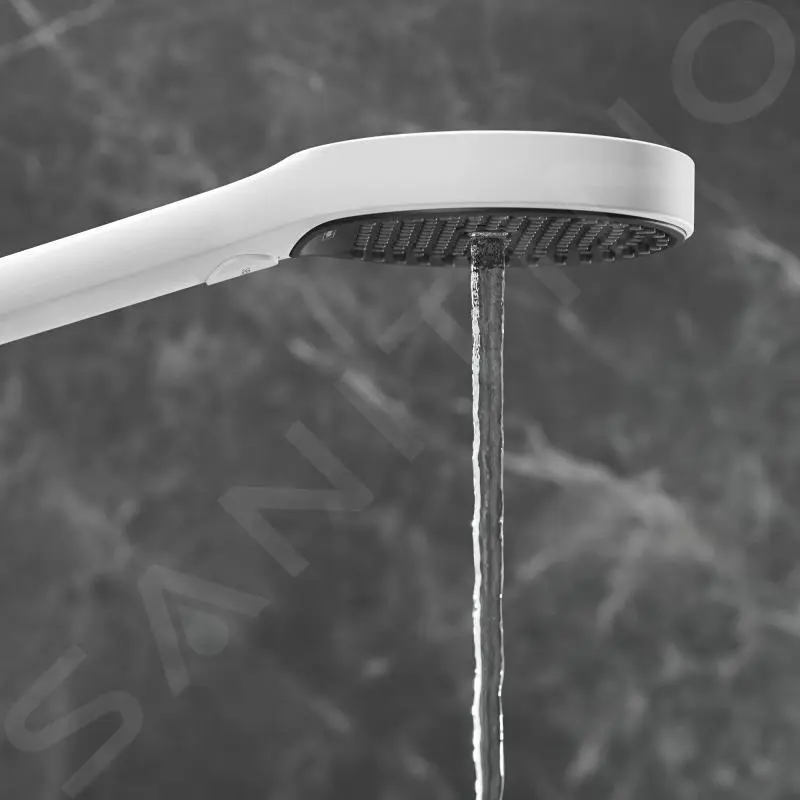 Hansgrohe Rainfinity - Alcachofa De Ducha 130, 3 Chorros, EcoSmart, Blanco Mate 26865700 - Imagen 4