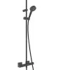 Hansgrohe Vernis Shape - Conjunto De Ducha Showerpipe 230 Con Termostato, Negro Mate 26286670