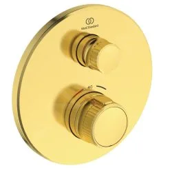 Ideal Standard CeraTherm Navigo - Grifo Termostático Empotrado Para Ducha, Brushed Gold A7295A2