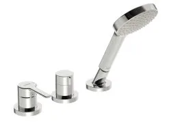 Hansa Ronda - Grifo Para Borde De Bañera De 3 Orificios, Cromo 03419473