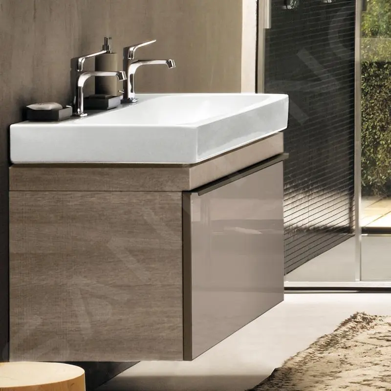 Geberit Citterio - Mueble Bajo Lavabo 1200 Mm, Taupe Brillante/roble Beige 500.566.JI.1 - Imagen 4
