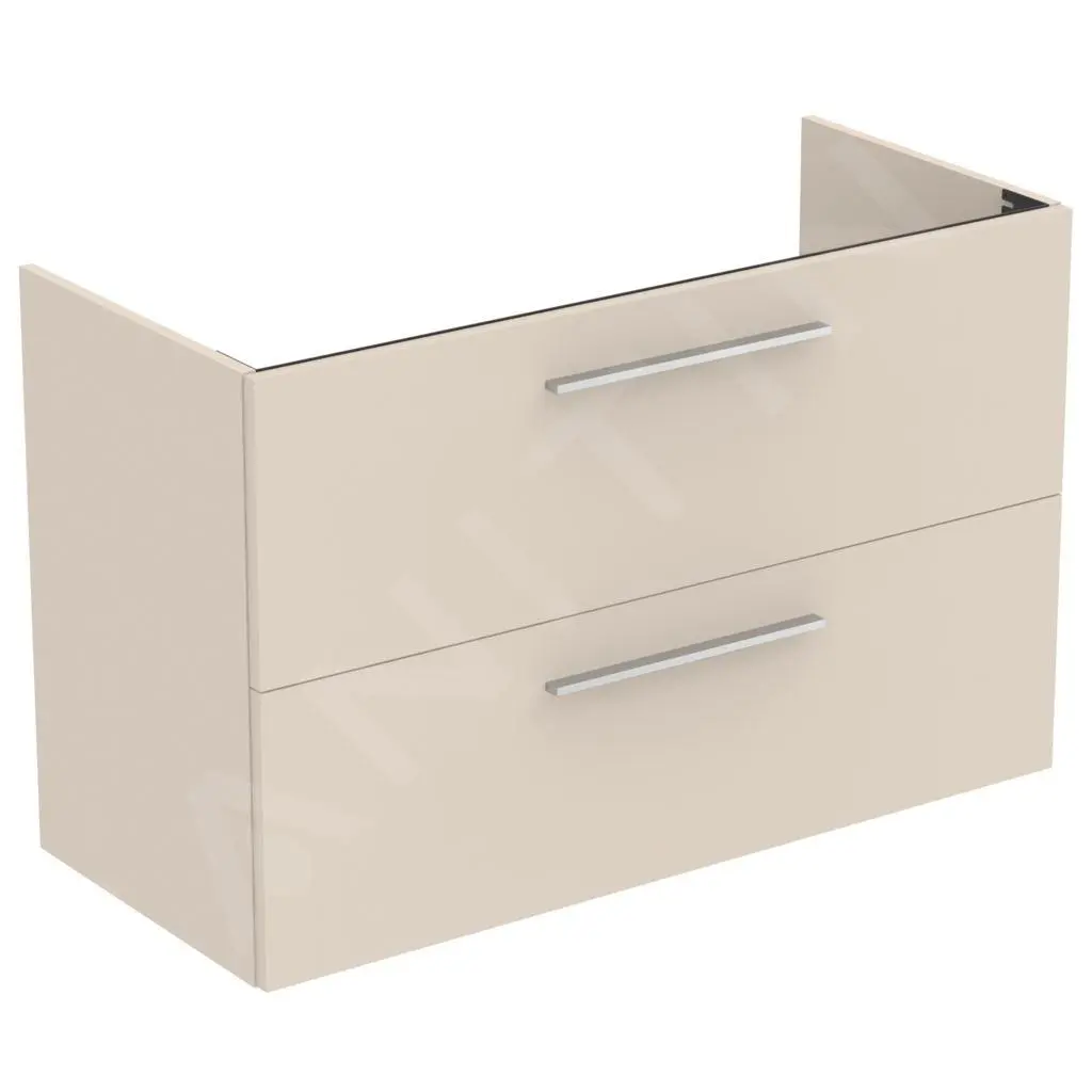 Ideal Standard I.Life A - Mueble Bajo Lavabo, 1000x440x630 Mm, 2 Cajones, Arena Mate T5257NF