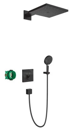 Hansgrohe Raindance E - Conjunto De Ducha 300 Con Termostato ShowerSelect Empotrado, Negro Mate 27939670