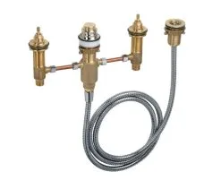 Hansgrohe Cuerpos De Montaje - Cuerpo Básico Para Grifo De Cuatro Orificios Para Borde De Bañera, Con Accesorios 13244180