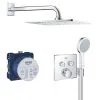 Grohe Grohtherm SmartControl - Conjunto De Ducha Perfect Con Termostato Empotrado, 254 Mm, Cromo 34742000