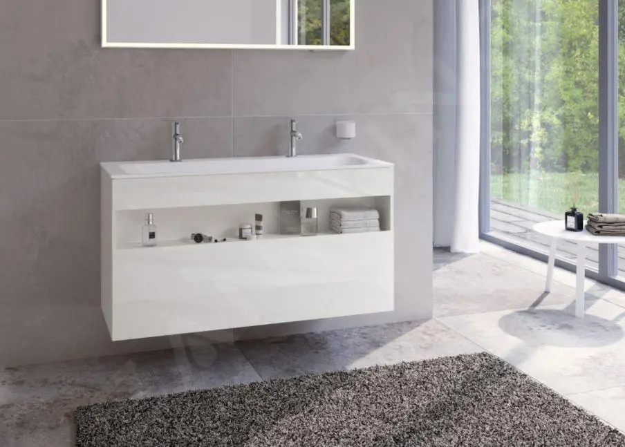Keuco Stageline - Mueble Para Lavabo, 1200x625x490 Mm, Blanco 32882300000 - Imagen 6