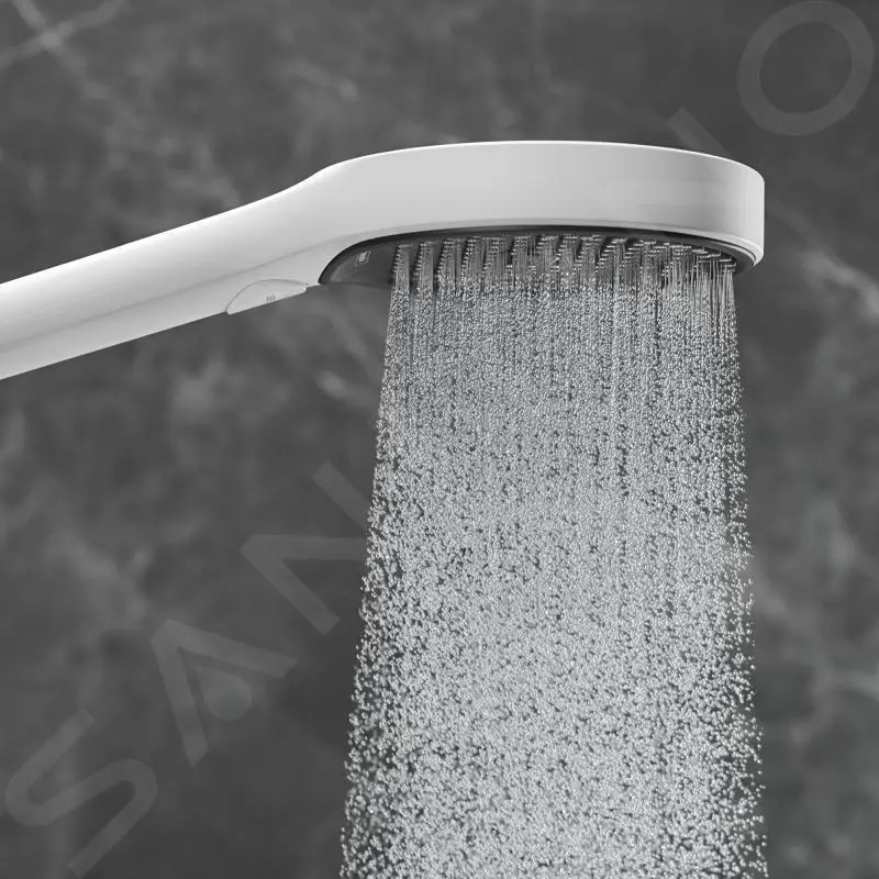 Hansgrohe Rainfinity - Alcachofa De Ducha 130, 3 Chorros, EcoSmart, Blanco Mate 26865700 - Imagen 6