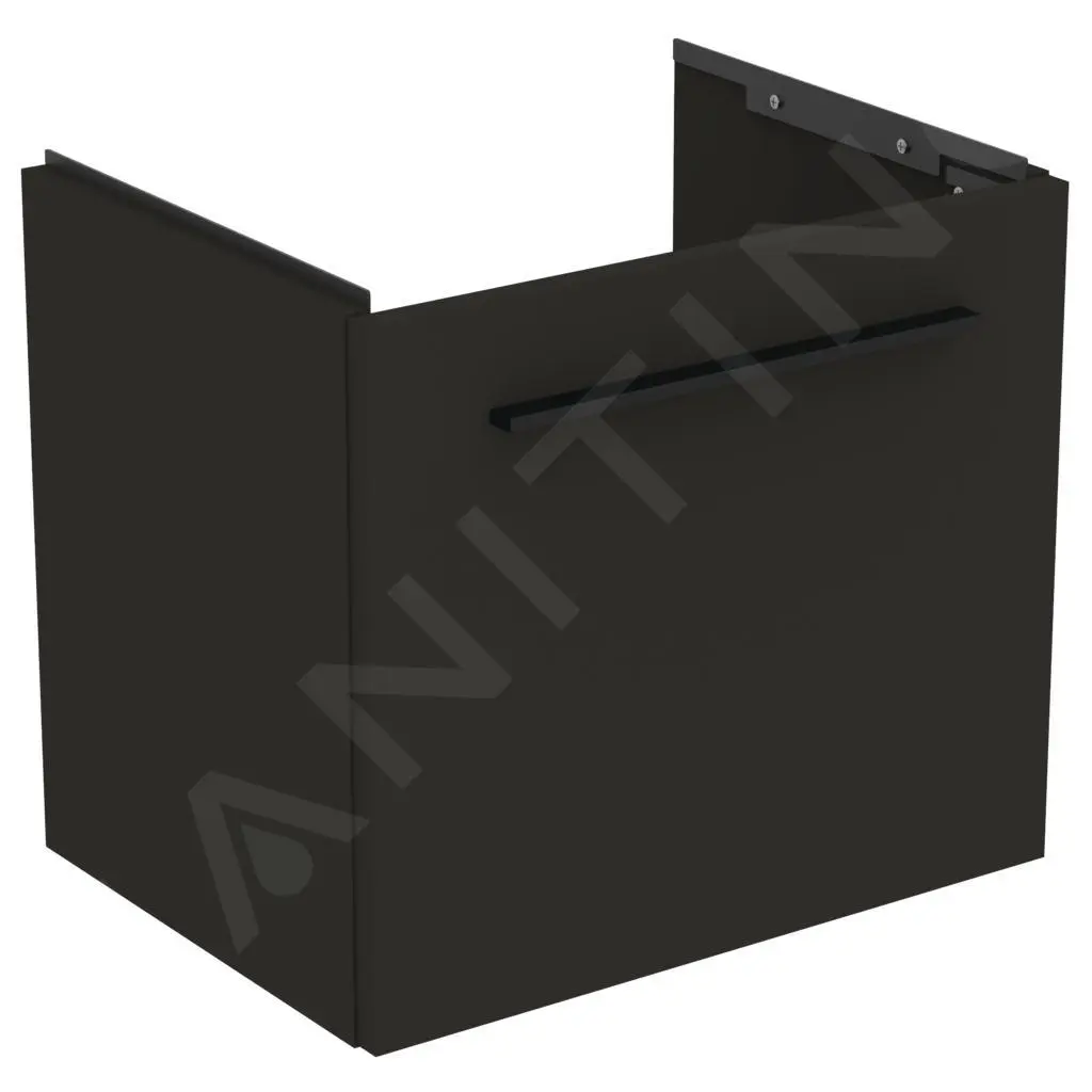 Ideal Standard I.Life S - Mueble Bajo Lavabo, 500x375x440 Mm, Gris De Carbon Mate T5290NV - Imagen 3