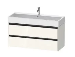 Duravit Ketho.2 - Mueble De Lavabo 549x1184x460 Mm, 2 Cajones, Blanco Brillante K25279022220000