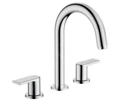 Hansgrohe Vernis Shape - Grifo De Lavabo Con Desagüe, 3 Orificios, Cromo 71563000