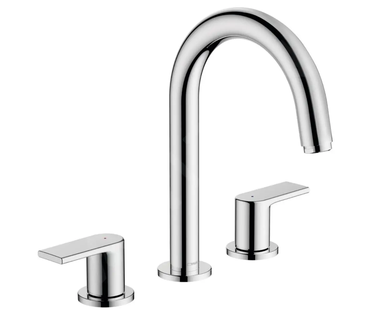 Hansgrohe Vernis Shape - Grifo De Lavabo Con Desagüe, 3 Orificios, Cromo 71563000