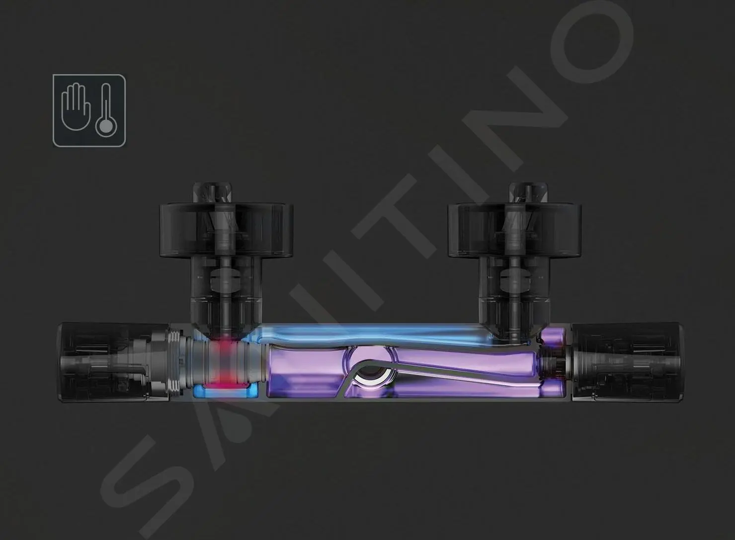 Ideal Standard Ceraplus II - Grifo De Bañera Termostático Empotrado, Cromo A6869AA - Imagen 4