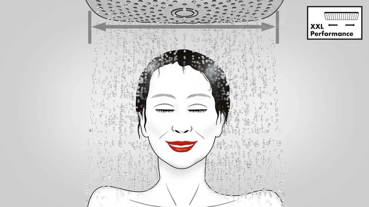 Hansgrohe Rainfinity - Rociador De Ducha 250 Con Conexión, 1jet, Cromo 26226000 - Imagen 7