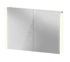 Duravit Ketho.2 - Armario Con Espejo Con Iluminación LED, 700x1000x157 Mm, 2 Puertas K27137000001000