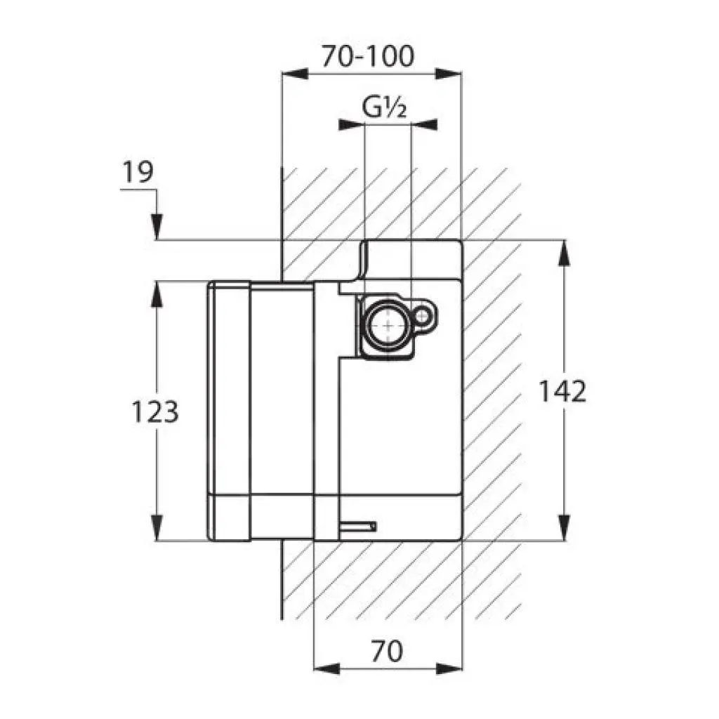 Kludi Cuerpos De Montaje - Cuerpo Empotrado Electrónico 38001 - Imagen 2