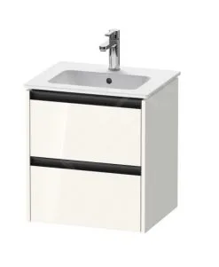 Duravit Ketho.2 - Mueble De Lavabo 549x510x420 Mm, 2 Cajones, Blanco Brillante K25261022220000