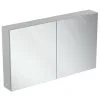 Ideal Standard Mirror&Light - Armario Con Espejo Con Iluminación LED Y Enchufe, 1200x700 Mm, Aluminio T3499AL