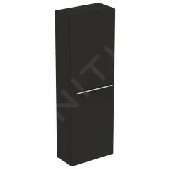 Ideal Standard I.Life S - Armario Alto Para Baño 400x210x1200 Mm, 1 Puerta Izquierda/derecha, Gris De Carbon Mate T5289NV