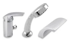 Novaservis Metalia 57 - Grifo De Bañera Con 3 Orificios, Cromo 57047,0