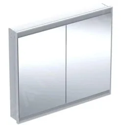 Geberit ONE - Mueble Con Espejo Con Iluminación LED, 1050x900x150 Mm, 2 Puertas, Empotrable, Blanco 505.804.00.2