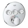 Grohe Grohtherm SmartControl - Grifo Termostático De Ducha Empotrado, 3 Válvulas, Cromo 29121000