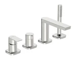 Hansa Stela - Grifería Para El Borde De Bañera, 4 Orificios, Cromo 57302173