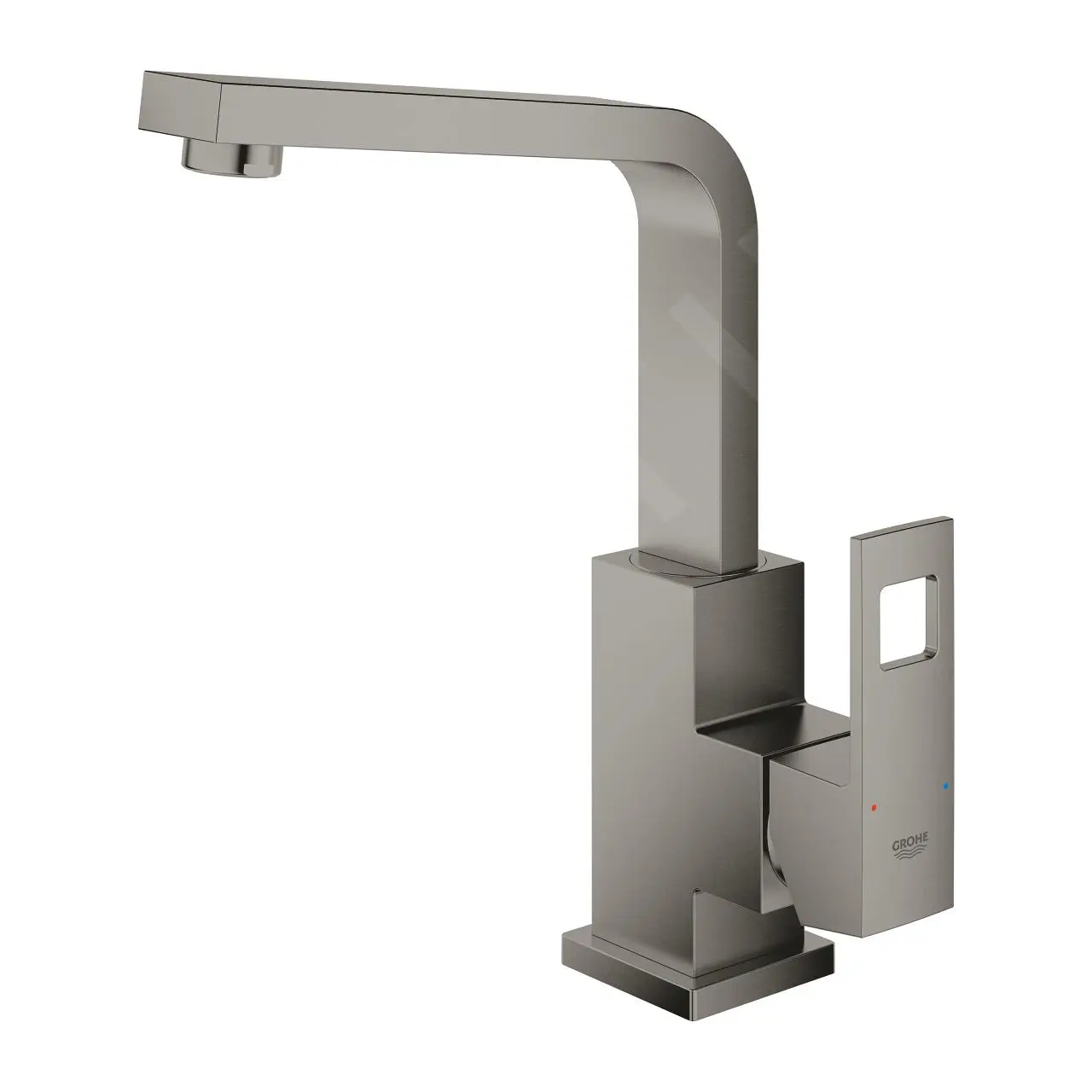 Grohe Eurocube - Grifo De Lavabo, Con Desagüe, Hard Graphite Cepillado 23135AL0 - Imagen 4