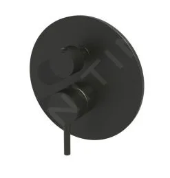 Paffoni Light - Grifo Empotrado Para 2 Dispositivos, Negro Mate LIG018NO