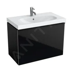 Geberit Acanto - Mueble Bajo Lavabo 750 Mm, Negro 500.615.16.1
