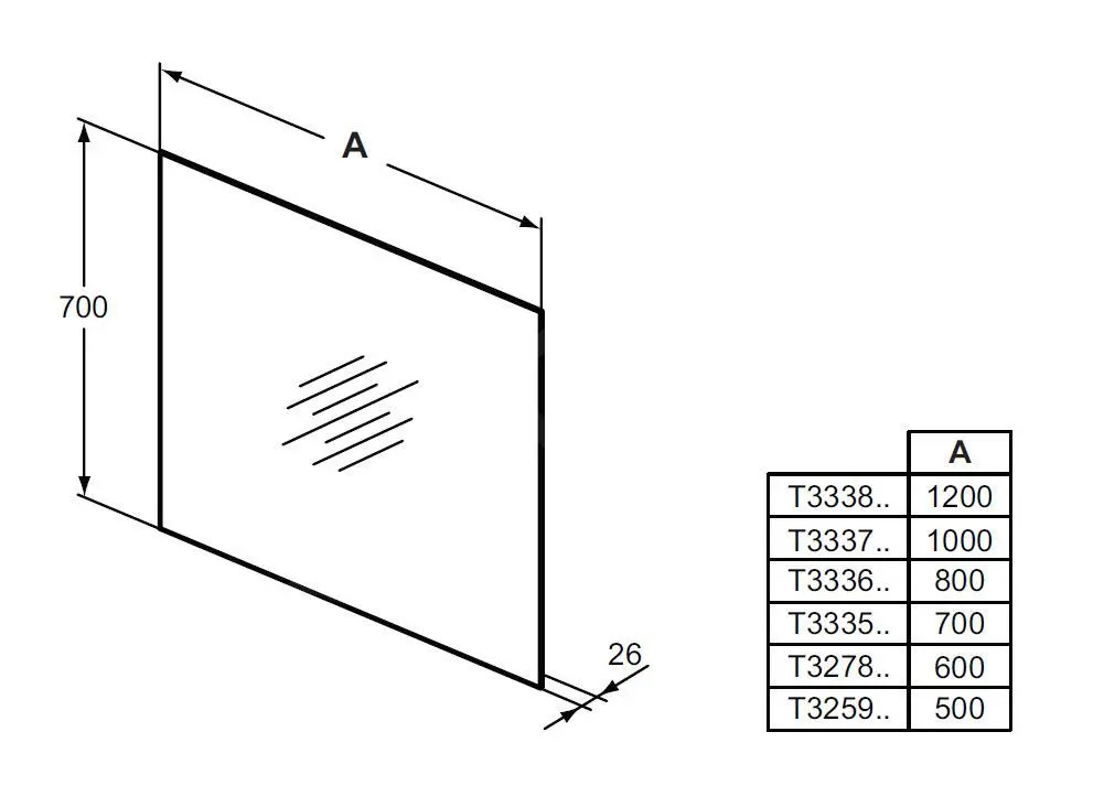 Ideal Standard Mirror&Light - Espejo 500x700 Mm Con Luz De Fondo LED T3259BH - Imagen 2