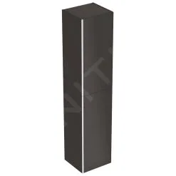 Geberit Acanto - Armario Alto 1730x380 Mm, Dos Puertas, Negro 500.619.16.1