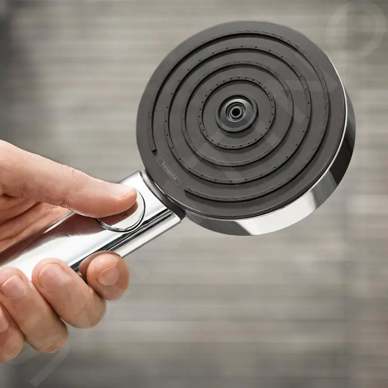 Hansgrohe Pulsify Select - Conjunto De Cabezal De Ducha, 3 Chorros, Soporte Y Manguera 1600 Mm, Negro Matee 24303670 - Imagen 3