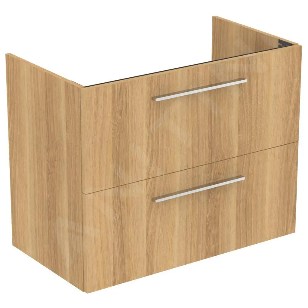 Ideal Standard I.Life A - Mueble Bajo Lavabo, 800x440x630 Mm, 2 Cajones, Roble T5256NX