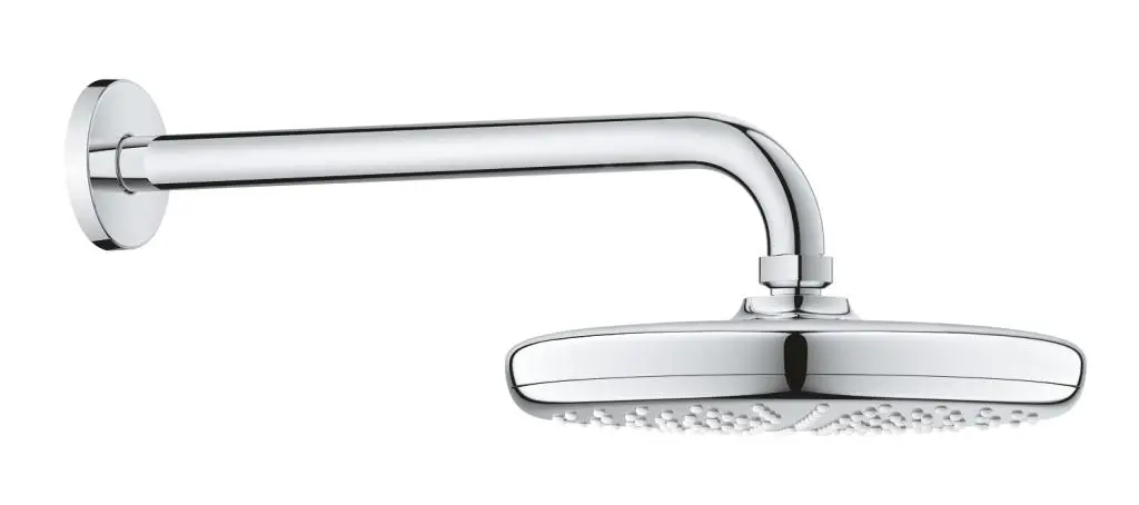 Grohe Tempesta - Rociador De Ducha 210, 1 Chorro, Brazo De Ducha De 286 Mm, Cromo 26411000