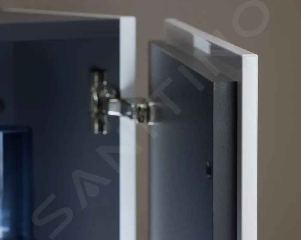 Duravit L-Cube - Armario Alto 1320x400x363 Mm, Derecha, Blanco Brillante LC1178R2222 - Imagen 4