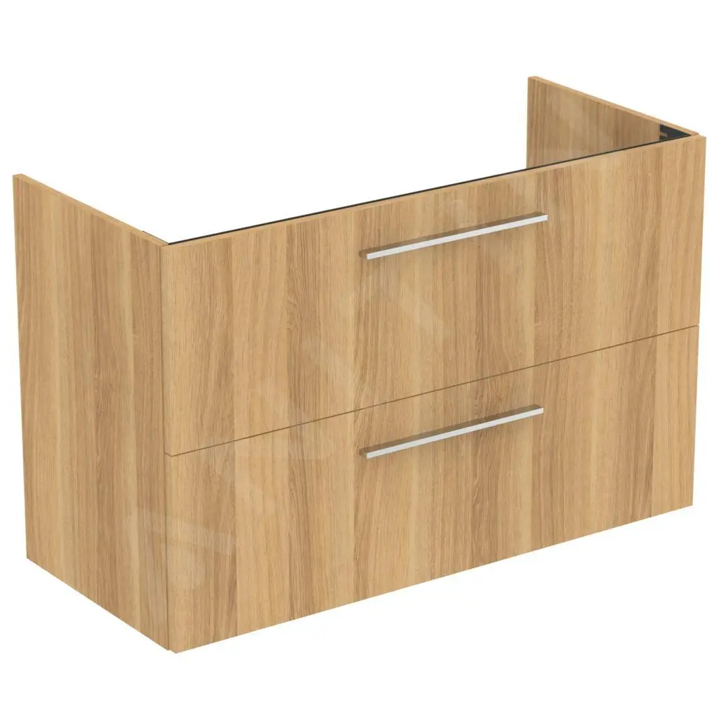 Ideal Standard I.Life A - Mueble Bajo Lavabo, 1000x440x630 Mm, 2 Cajones, Roble T5257NX