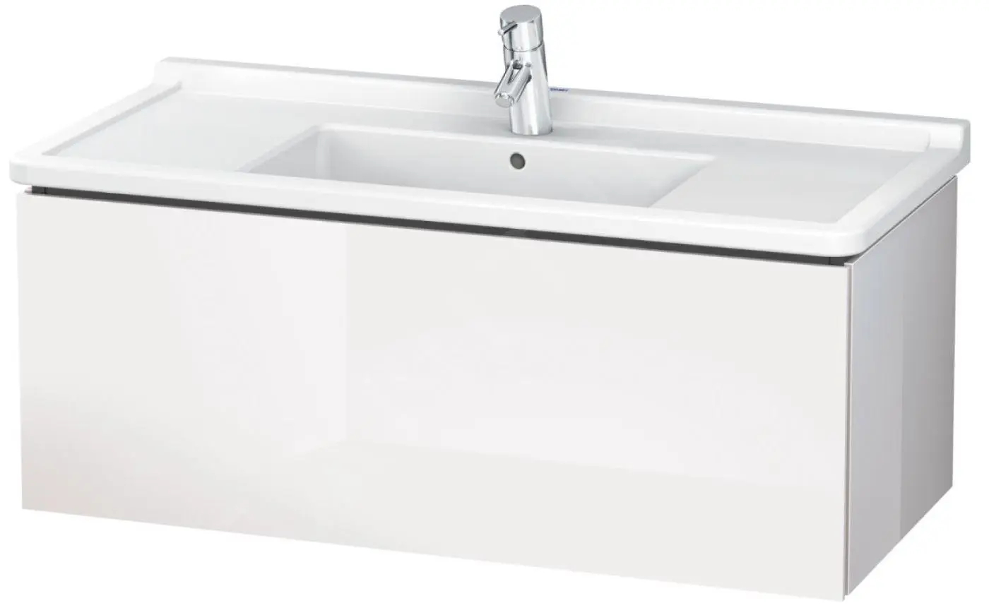 Duravit L-Cube - Armario De Lavabo 408x1020x469 Mm, 1 Cajón, Blanco Brillante LC616602222