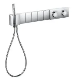 Axor Edge - Grifo Termostático De Ducha Empotrado Select 680/100 Para 5 Dispositivos, Cromo/corte De Diamante 46731000