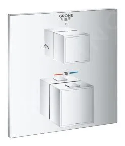 Grohe Grohtherm Cube - Grifo Termostático Empotrado Para 2 Aparatos, Cromo 24154000