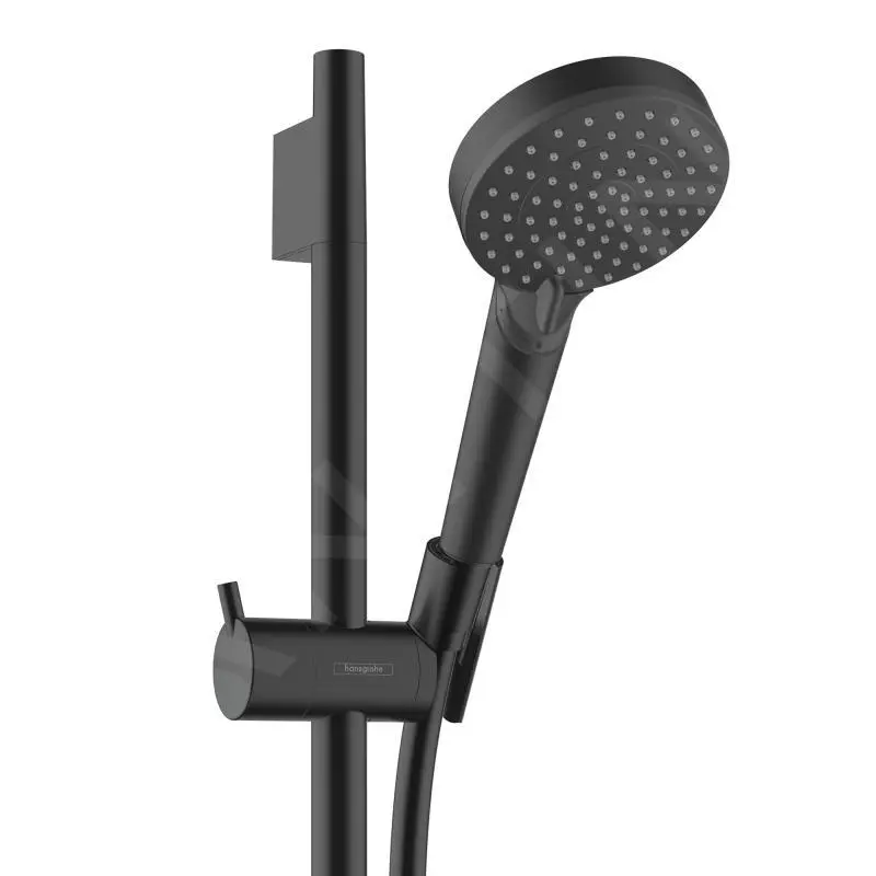 Hansgrohe Vernis Blend - Juego De Cabezal De Ducha, 2 Chorros, Barra Y Manguera, Negro Mate 26422670 - Imagen 3