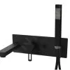 Paffoni Ringo - Grifo Empotrado De Bañera Con Accesorios Y Cuerpo, Negro Mate RIN001NO
