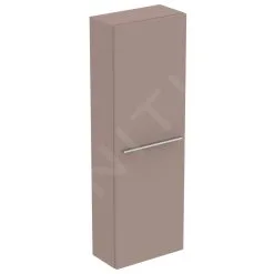 Ideal Standard I.Life S - Armario Alto Para Baño 400x210x1200 Mm, 1 Puerta Izquierda/derecha, Beige Mate T5289NH
