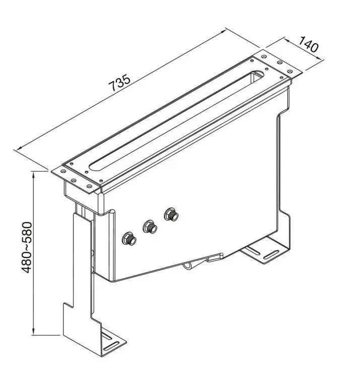 Steinberg Cuerpos De Montaje - Cuerpo De Montaje Para Grifos Para Borde De Bañera, Instalación De 3 - 5 Orificios 100 9511 - Imagen 2