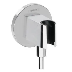 Hansgrohe Fixfit - Codo De Ducha Con Soporte, Cromo 26888000