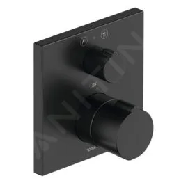 Duravit C.1 - Grifo Termostático Empotrado De Ducha, Para 2 Dispositivos, Negro Mate C14200013046