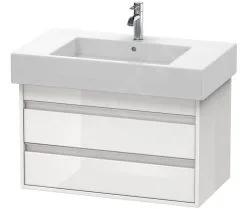 Duravit Ketho - Armario De Lavabo 480x800x455 Mm, 2 Cajones, Blanco Brillante KT664002222