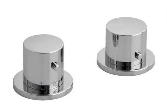 Sapho Grifería - Grifo Termostático GO, Para Borde De Bañera, Instalación De 2 Orificios, Cromo TH100