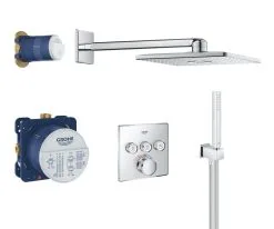 Grohe Grohtherm SmartControl Perfect - Conjunto De Ducha Con Termostato Empotrado, 310 Mm, Cromo 34706000