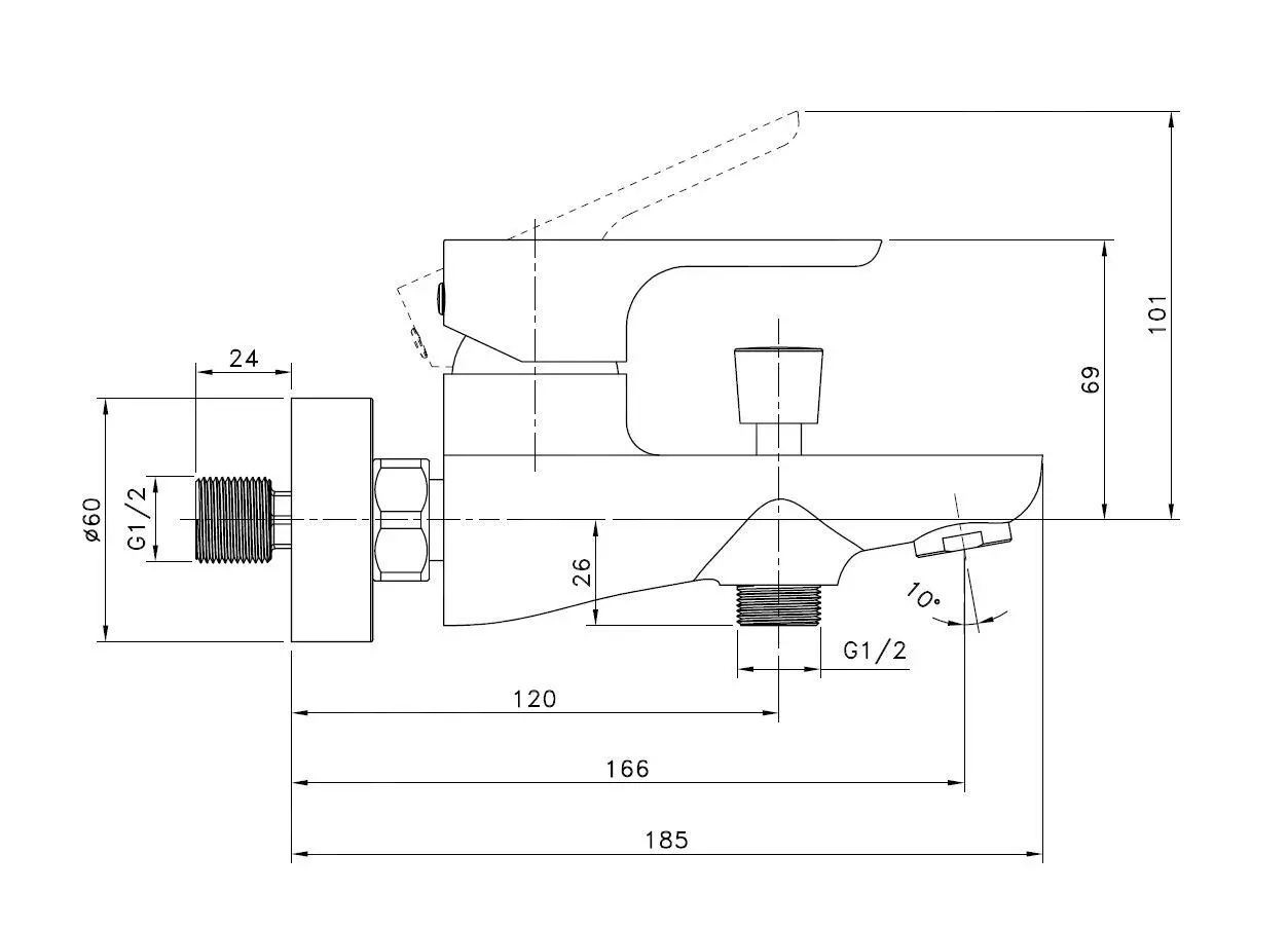Kielle Vega - Grifo De Bañera, Cromo 10318100 - Imagen 2