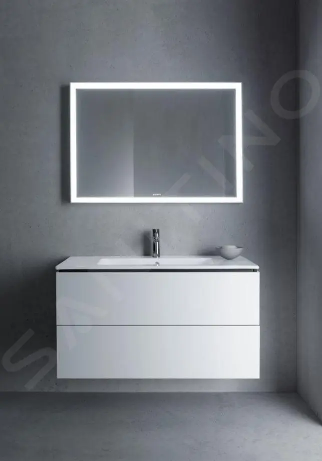 Duravit L-Cube - Armario De Lavabo 550x1020x481 Mm, 2 Cajones, Blanco Brillante LC624202222 - Imagen 8